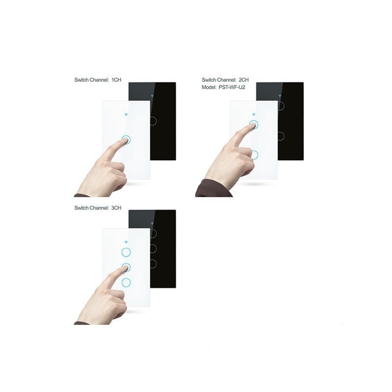Smart Switch 2 Canales Negro Para Alarma G90 Plus - Imagen 4