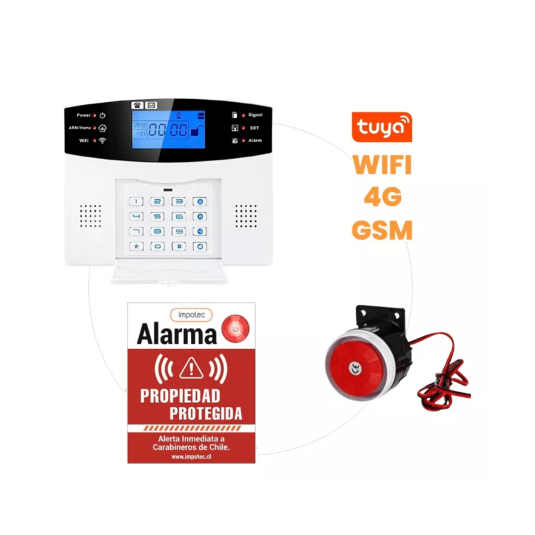 Alarma Wifi 4G Kit 6 Sensores Mag + 1 Sensor Mov / IMPOTEC - Imagen 3