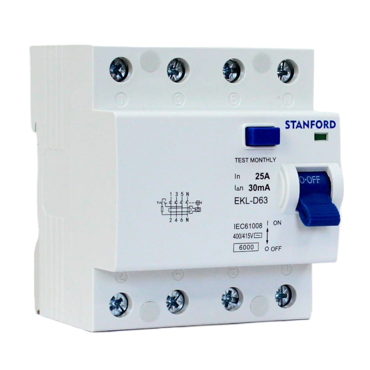 Interruptor Diferencial 4x25A 30mA STANFORD