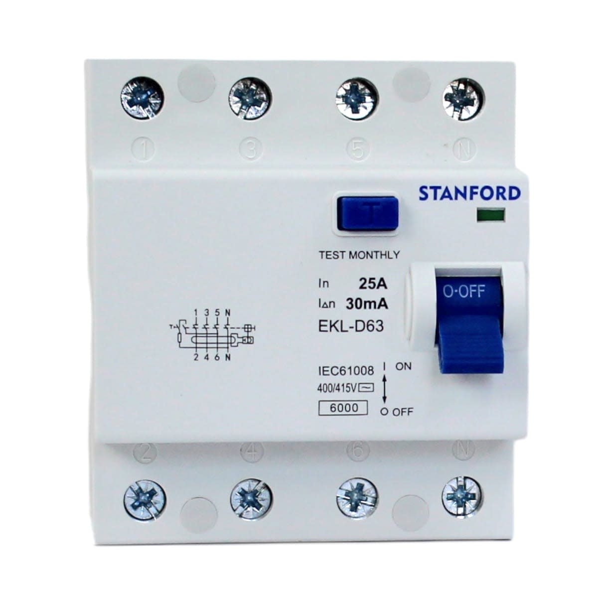 Interruptor Diferencial 4x25A 30mA STANFORD - Imagen 2