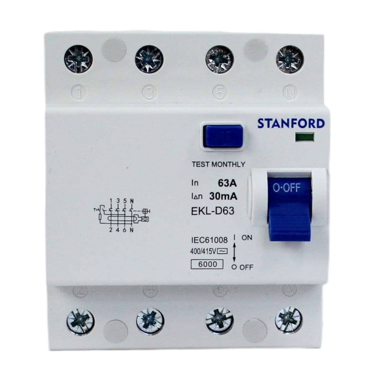 Interruptor Diferencial 4x63A 30mA STANFORD - Imagen 2