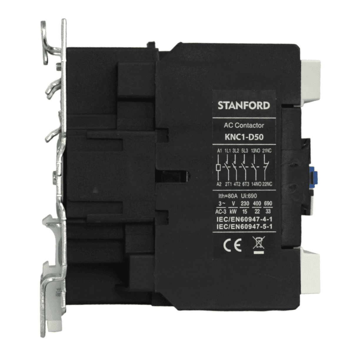Contactor KNC1-D50 50A 1NC+1NO STANFORD - Imagen 3