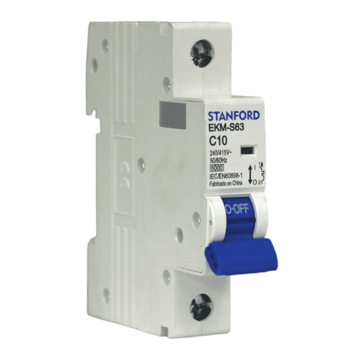 Interruptor Automático 1x10A 6KA Curva C STANFORD