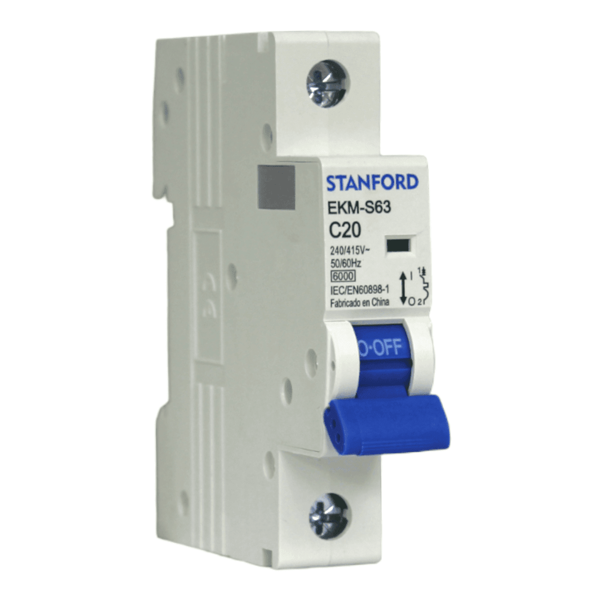 Interruptor Automático 1x20A 6KA Curva C STANFORD