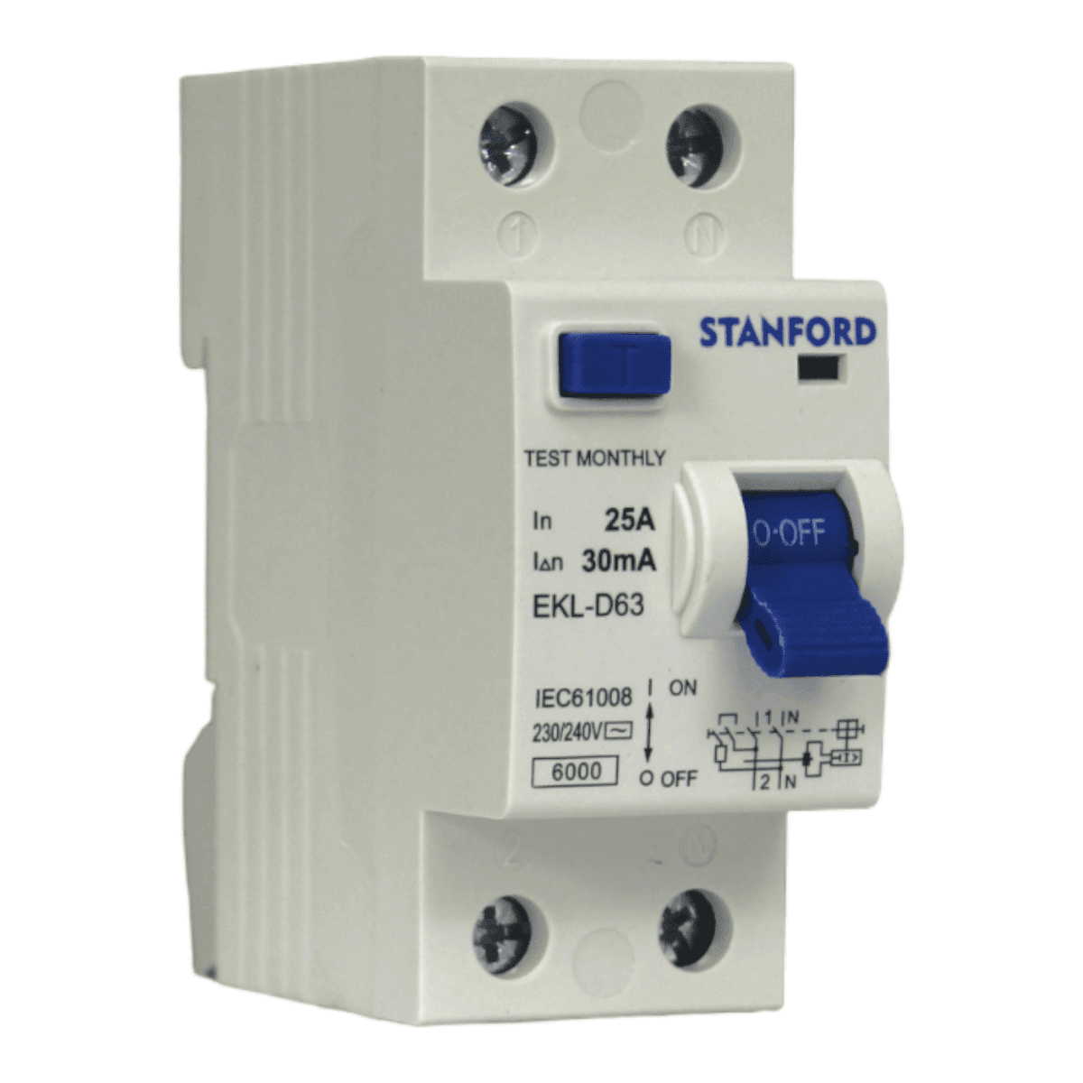 Interruptor Diferencial 2x25A 30mA STANFORD
