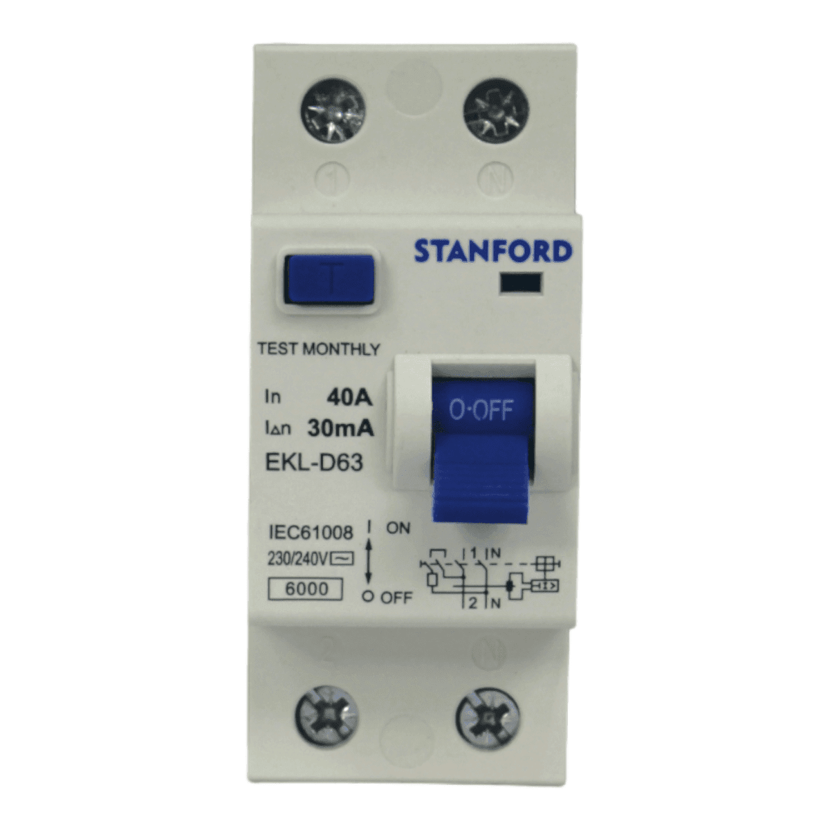 Interruptor Diferencial 2x40A 30mA STANFORD - Imagen 2