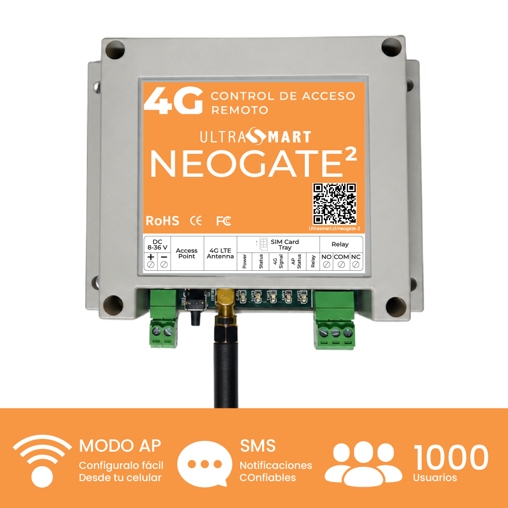 Abre Porton por Celular UltraSmart NeoGate 2 - 1000 Usuarios