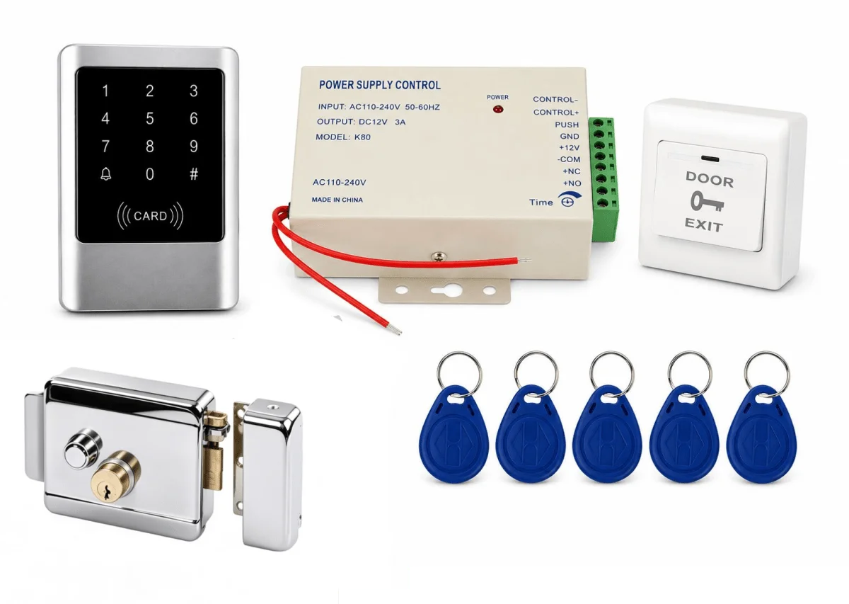 Kit Control de Acceso Rfid Pantalla Táctil con Cerradura Eléctrica