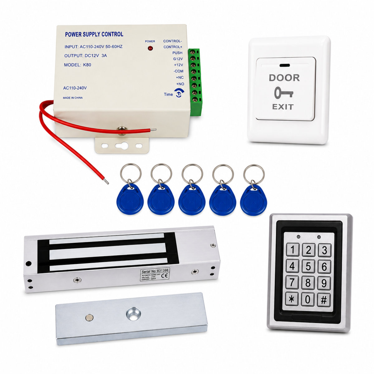 Kit Control de Acceso con Cerradura 280KG P6