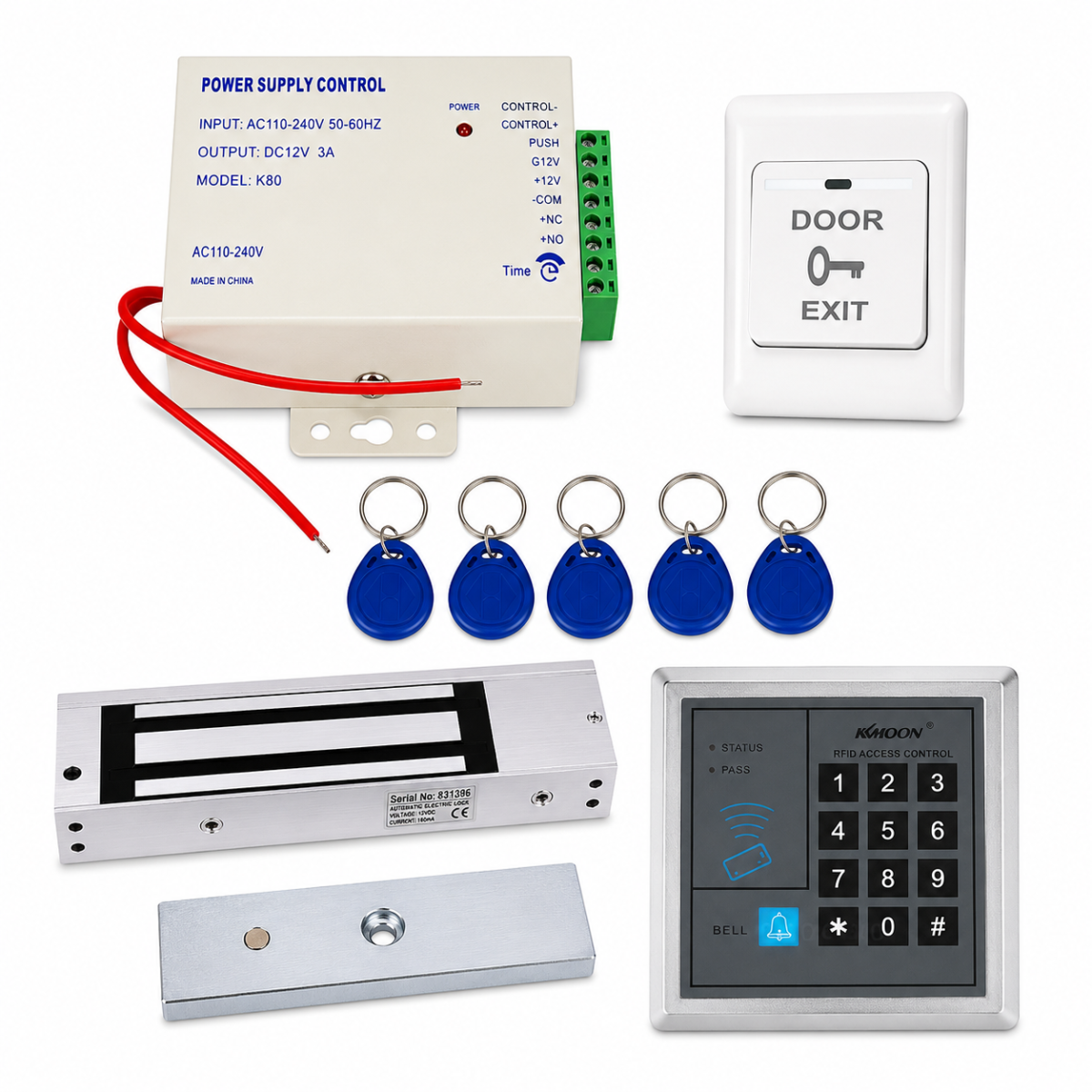 Kit Control de Acceso con Cerradura 280KG P5