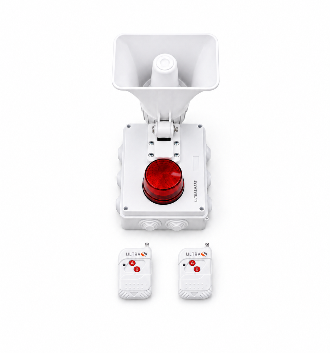 Alarma Comunitaria 30W con Baliza y 2 Controles Ultra